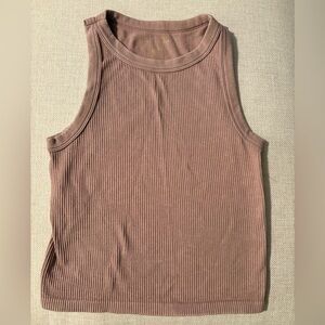 Gypsy and Jade Ribbed Tank Top - Dusty Rose Size S/M